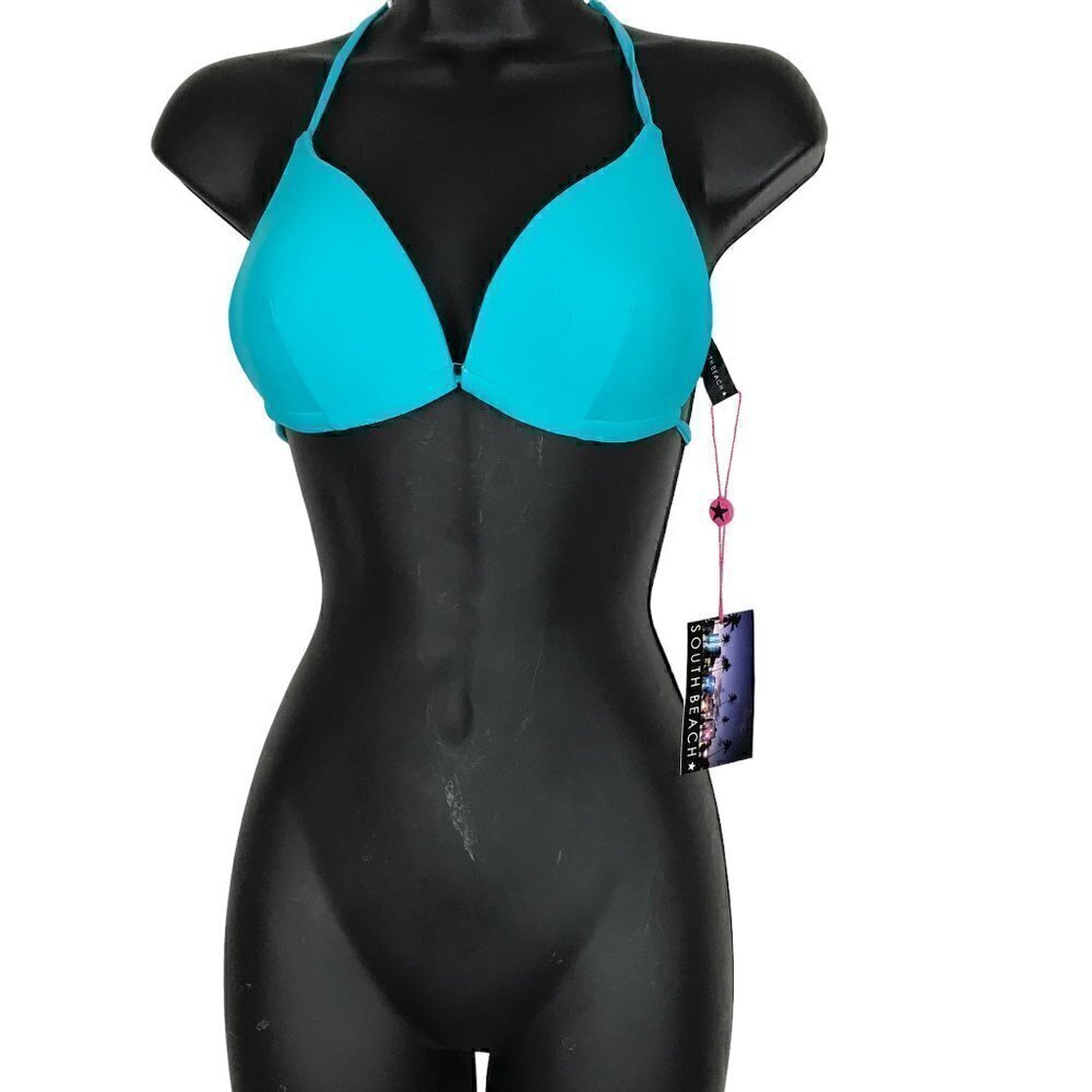 Nwt Southbeach  Bikini Top In Vibrant Blue Size S